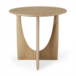 Ethnicraft Oak Geometric Side Table W51/D51/H50cm - Solid Oak